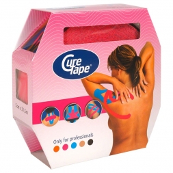 Тейп кинезиологический CureTape Giant Roll Pink, 5 см x 31.5 м, арт. 160356, розовый