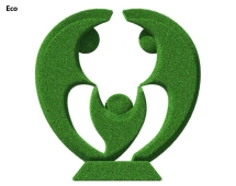 Топиари стела Семья, в кругу своих - газон Deluxe Green Топиари стела Семья, в кругу своих - газон Deluxe Green