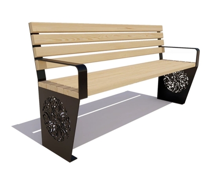 Скамейка садовая Индия, сосна 1,8 м, фото 1