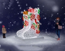 Световая фигура Валенки Световая фигура Валенки