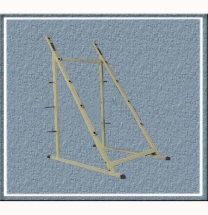 Стойка под грифы штанг пристенная В-024  Стойка под грифы штанг пристенная В-024