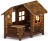 Домик с часами (Коричневый) - МФ 10.01.09-02