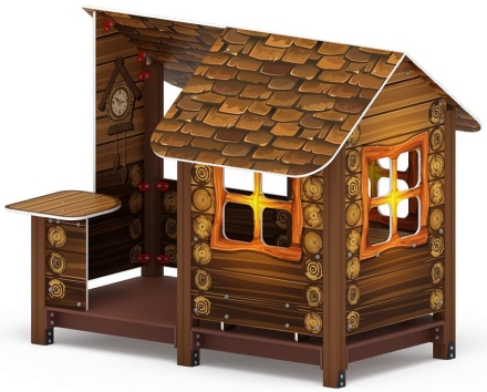 Домик с часами (Коричневый) - МФ 10.01.09-02, фото 4