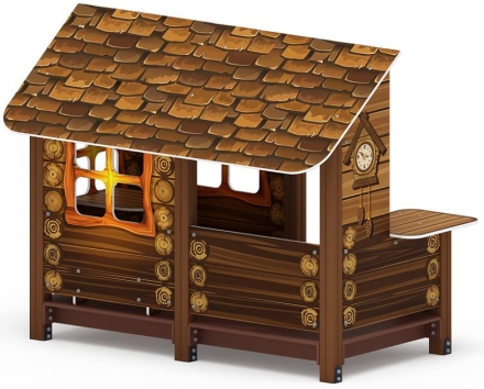 Домик с часами (Коричневый) - МФ 10.01.09-02, фото 2