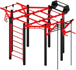 Многофункциональный спортивный комплекс (красный) МК 100.01-01, фото 1