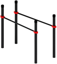 Воркаут ЛОВ 108 красный ВТ 102.09-01