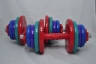 Изображение товара Гантель сборная виниловая. Вес 1 пары 30 кг. СВЕТ-30KG