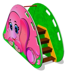 Детская горка Слоненок Г016 H=650 для игровых площадок, фото 2 Детская горка Слоненок Г016 H=650 для игровых площадок, фото 2