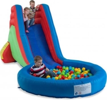 Детский надувной батут FREE TIME сюрприз с горкой и бассейном PJ-78324 Детский надувной батут FREE TIME сюрприз с горкой и бассейном PJ-78324