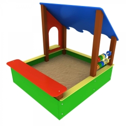 Песочница СКИ 132 с навесом для детской площадки, фото 1