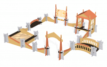 Игровой комплекс с песочницей Romana 115.75.00 для детской площадки Игровой комплекс с песочницей Romana 115.75.00 для детской площадки