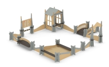 Игровой комплекс с песочницей Romana 115.75.00 для детской площадки Игровой комплекс с песочницей Romana 115.75.00 для детской площадки