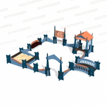 Игровой комплекс с песочницей Romana 115.75.00 для детской площадки Игровой комплекс с песочницей Romana 115.75.00 для детской площадки