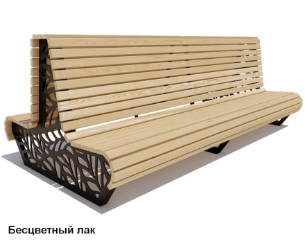 Скамейка уличная Ялта, Лиственница 2 м, фото 2