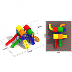 Детская игровой комплекс Колобок, фото 3 Детская игровой комплекс Колобок, фото 3