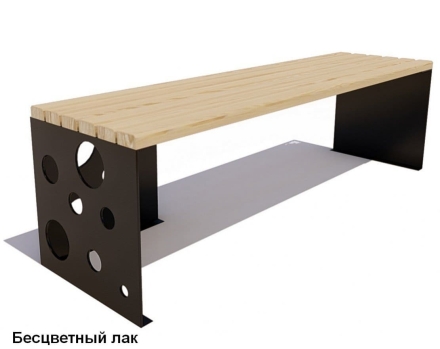 Скамейка уличная Сыр, Лиственница 1,5 м, фото 2