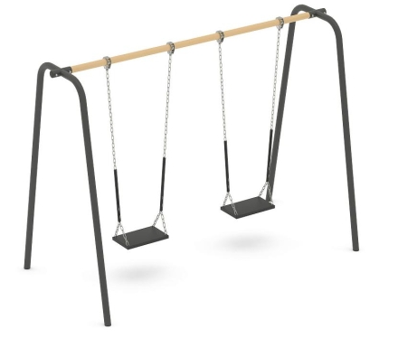 Качели двойные Romana 108.58.00 для детской площадки, фото 4