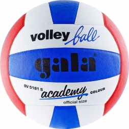 Мяч вол. &quot;GALA Academy&quot; арт. BV5181S, р. 5, синт. кожа ПУ, клееный, бут. кам, бел-син-красн