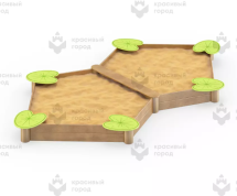 Песочница «Кувшинки» двойная Песочница «Кувшинки» двойная