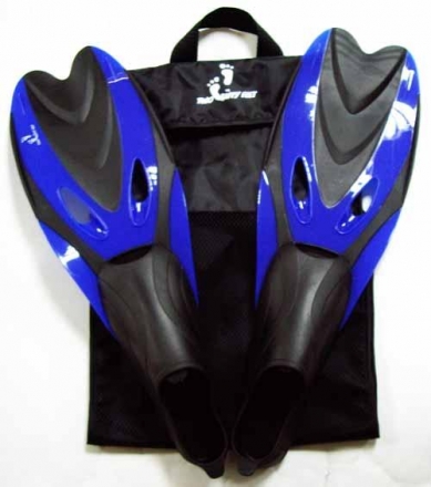 Ласты для плавания YF р.38-40 синие (S), фото 1