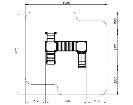 Детская игровая площадка Карапуз Эко ДИК 1.001.06-02 Н=750, фото 6
