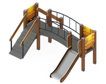 Детская игровая площадка Карапуз Эко ДИК 1.001.06-02 Н=750, фото 1