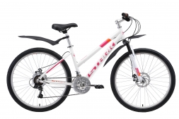 Велосипед Stark'19 Luna 26.1 D белый/розовый/оранжевый 14,5&quot;