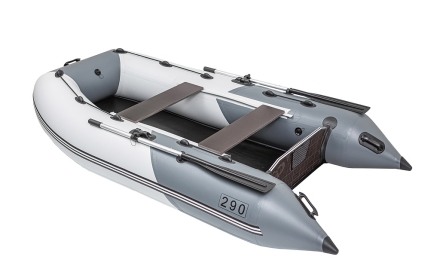 Моторная надувная лодка Пиранья 290 Q5 SLX фанерная слань, фото 2