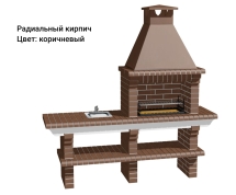 Печь Аристократ 704 Прямоугольный кирпич красный с коричневым