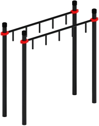 Воркаут ЛОВ 89 красный ВТ 101.10-01, фото 1 Воркаут ЛОВ 89 красный ВТ 101.10-01, фото 1