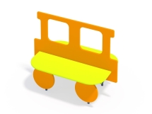 МФ 1.202 Лавочка со спинкой Вагончик МФ 1.202 Лавочка со спинкой Вагончик