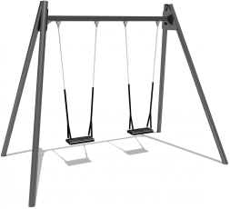 Качели 04056 металлические двойные для детской площадки Качели 04056 металлические двойные для детской площадки