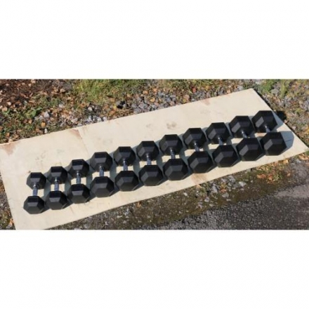 Гантель гексагональная обрезиненная ZSO, 1 кг, фото 3