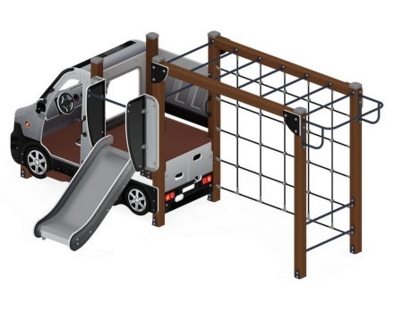 Детская игровая площадка Машинка (серый) горка Н750 ДИК 1.03.1.02-02, фото 2