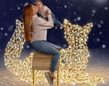 Световая фигура Скамейка «Лиса» Световая фигура Скамейка «Лиса»