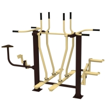 Уличный тренажер " Лыжники + Велосипед + Степпер"