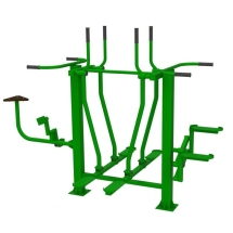 Уличный тренажер " Лыжники + Велосипед + Степпер"