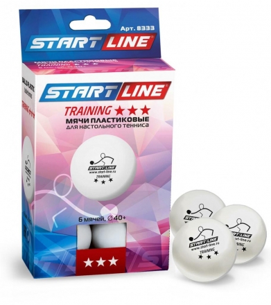 Мячи Start line Training 3* (6 мячей в упаковке), фото 1