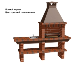 Печь Аристократ 704 Радиальный кирпич красный с коричневым, фото 10