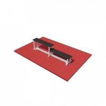 Горизонтальная гимнастическая скамья двойная разноуровневая Горизонтальная гимнастическая скамья двойная разноуровневая