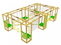Детский веревочный парк 9 этапов (без страховки) Детский веревочный парк 9 этапов (без страховки)