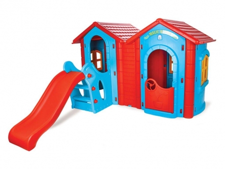 Двойной игровой домик с горкой Pilsan (06-433), фото 1