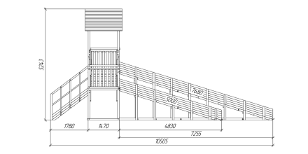 Зимняя горка Савушка Зима Wood 7/2, фото 8