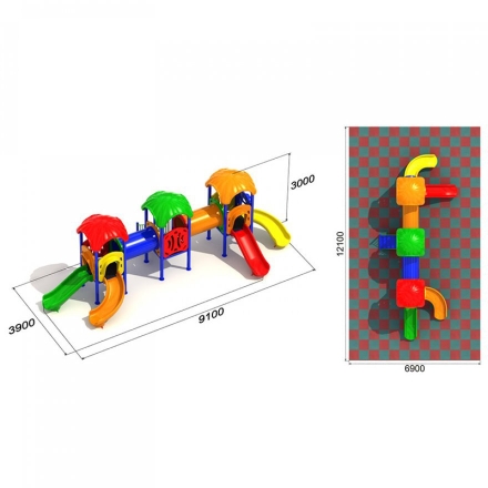 Детская игровая площадка Богатырь 3.2, фото 3