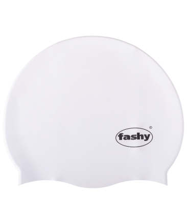 Шапочка для плавания Silicone 3040-10, силикон белый, фото 1