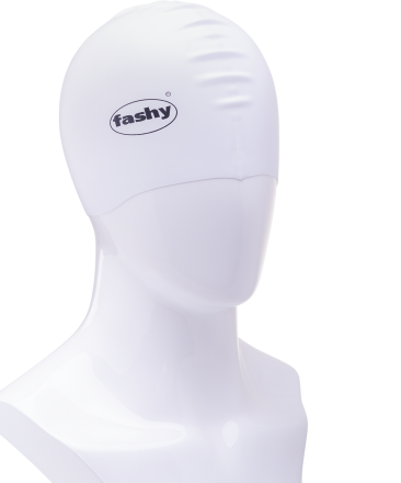 Шапочка для плавания Silicone 3040-10, силикон белый, фото 2