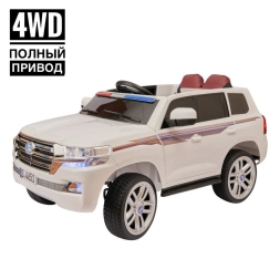 Электромобиль Land Cruiser Police YBH 4651 4WD белый, фото 1