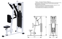 Т-тяга с упором в грудь (стек 100 кг) INVAR049 Т-тяга с упором в грудь (стек 100 кг) INVAR049