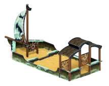 Песочный дворик Морская Яхта (Летучий Голландец) - ИО 6.03.01-04