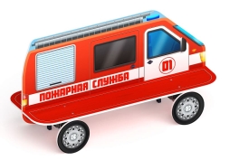 Пожарная машина - Скамейка детская - МФ 41.03.01-01, фото 1 Пожарная машина - Скамейка детская - МФ 41.03.01-01, фото 1